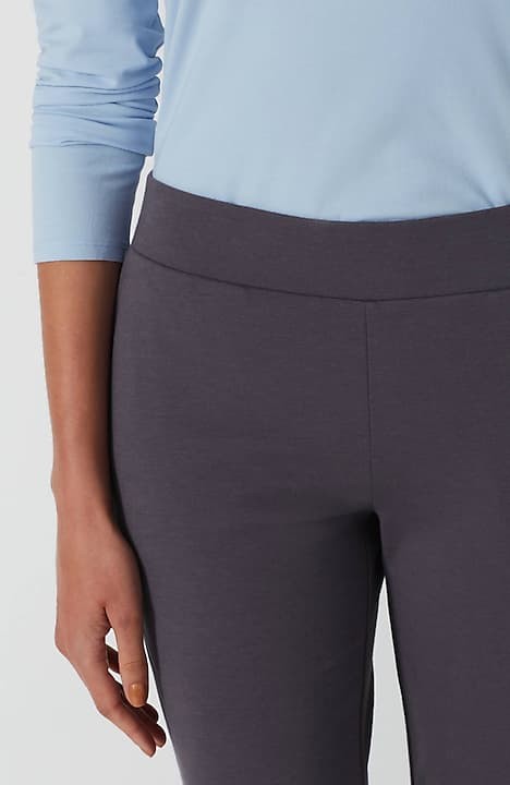 J Jill Ponte Leggings Pull On Slim Leg Front Pleat Black Women's Size  Medium 