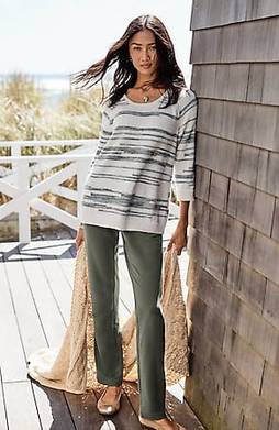 j jill Wearever Collection Large Tall Pants Rayon 12 Leg Vent MSRP: $89.  NWT