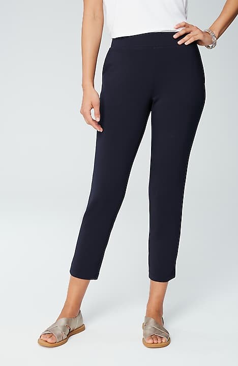J Jill Pants Pants Womens XL Black Slim Leg Crop Pant Basic Casual  Minimalist