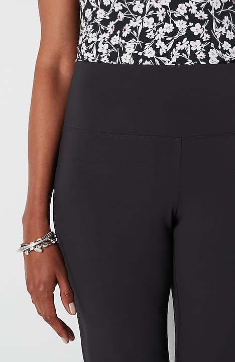 J.Jill Wearever Smooth-Fit Slim-Leg Pants in Black Size 2X
