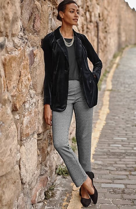 J Jill Ponte Leggings In Black Xs - Gem
