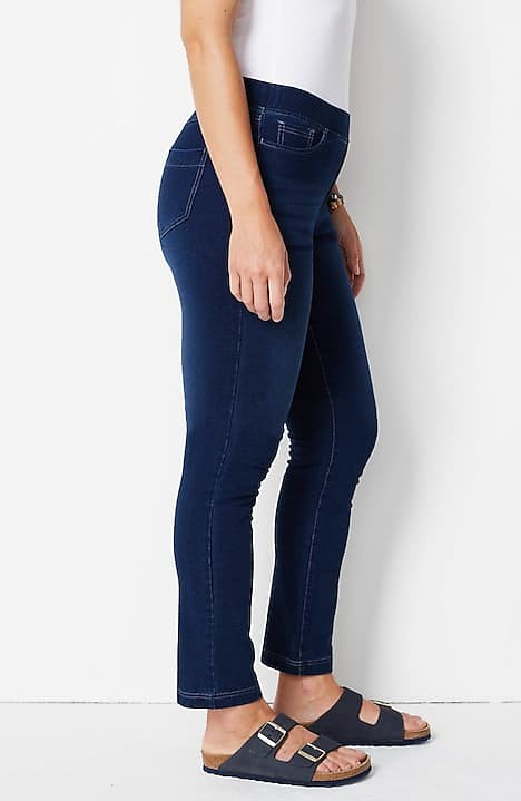 Pure Jill 5-Pocket Knit Pull-On Jeans