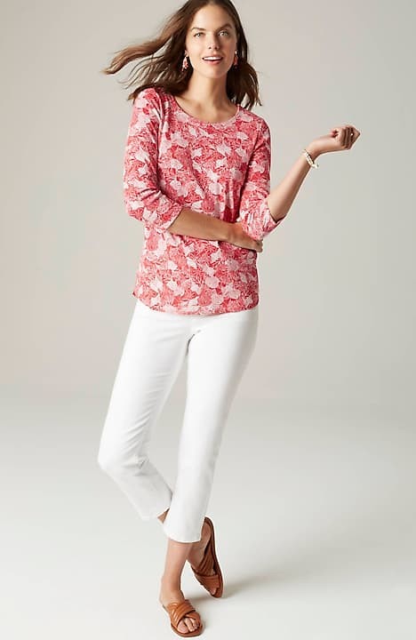 J Jill Perfect Pima Shirttail Sleeveless Tee Cotton Tunic Top Medium -  Klinmart