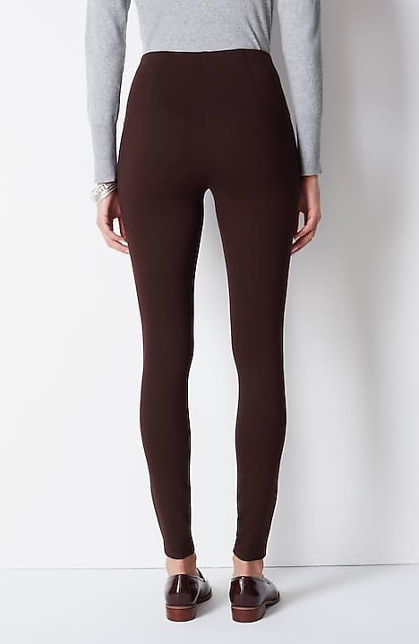 Ponte Knit Legging With Front Seam