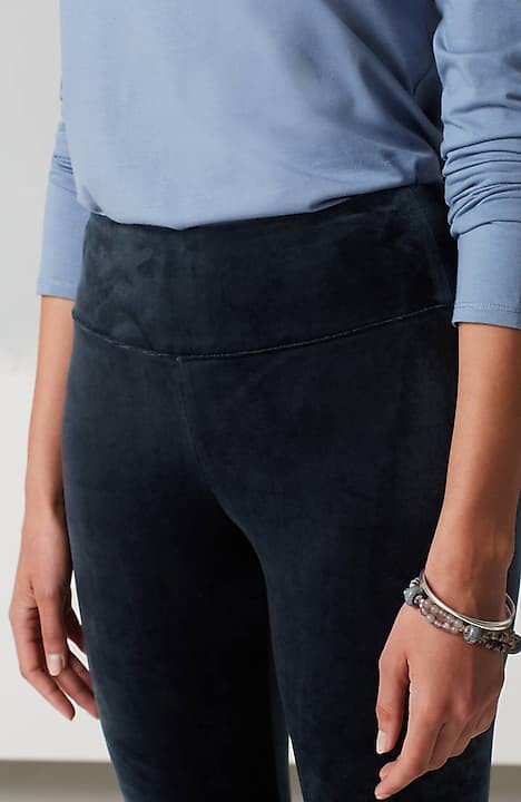 Pure Jill Slim Leg Velour Velvet Pants Size XL Petite Black