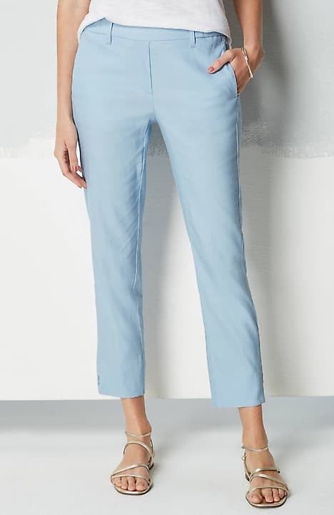 J.Jill 100% Cotton Blue Casual Pants Size 14 - 71% off