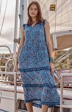 J Jill Pure Jill Indigo Blue Maxi Dress Pockets Sleeveless Size XS xsmall –  St. John's Institute (Hua Ming)