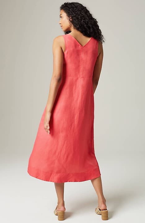 J. Jill, Dresses, Jjill Womens Size Medium 0 Silk Red Pink Duo Dye Boxy  Shift Cocktail Dress