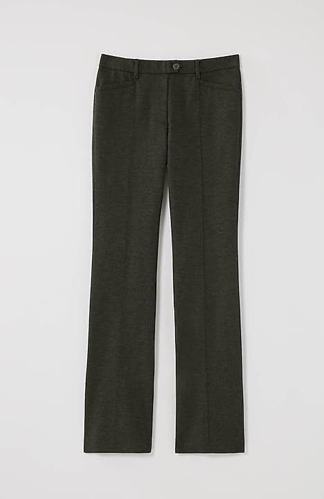 Pull On Bootcut Ponte Pants - Earth