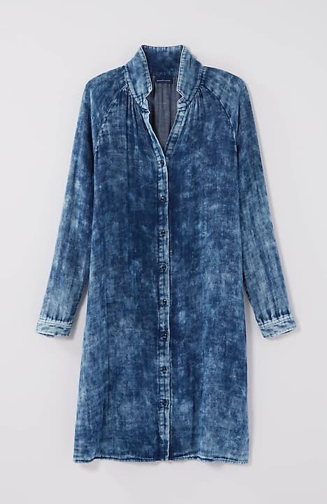 J JILL INDIGO Pure Jill Midi Dress Blue Sleeveless Cotton Dipped Hem Size  Medium £21.72 - PicClick UK