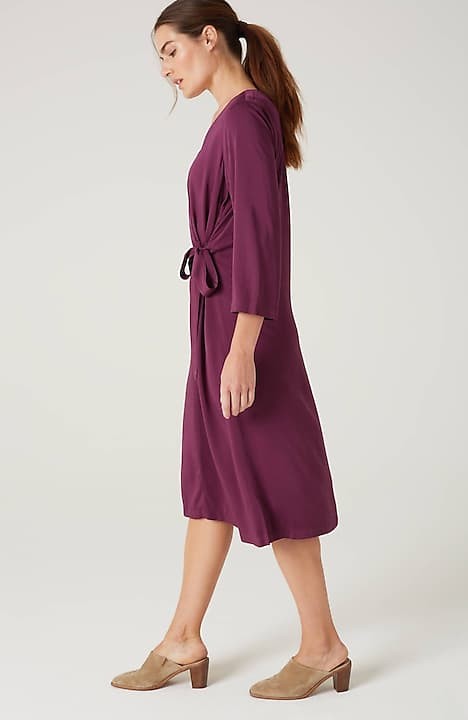 J.Jill ~ 2X ~ NEW Perfect Pure Jill Linen & Rayon Asymmetric Dress