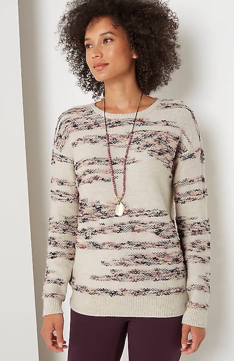 Pure Jill Intarsia Relaxed Sweater