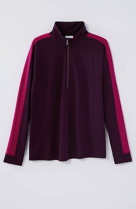 Tek Gear Color Block Solid Purple Sweatshirt Size L - 60% off