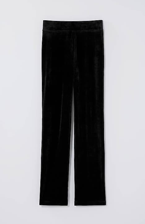 J. Jill, Pants & Jumpsuits, J Jill Wearever Collection 3x Black Velour  Leggings Slim Ankle Pull On Pants