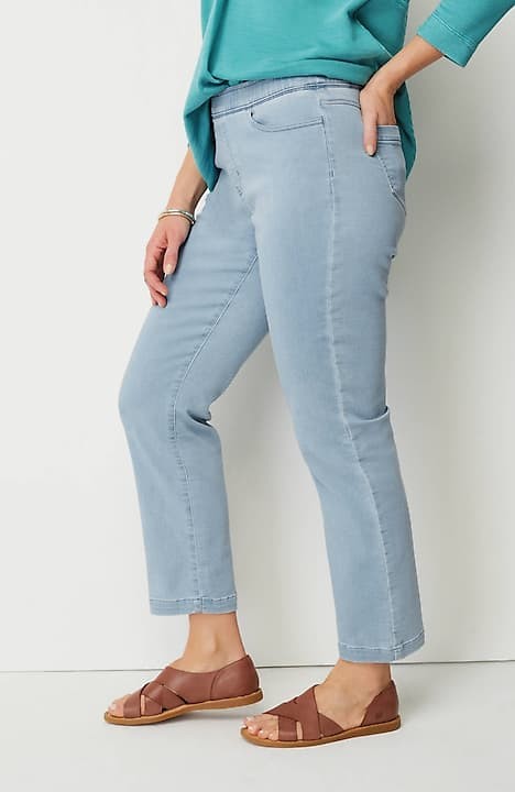 Jill Pant - Cotton Fabric Denim Pants for women