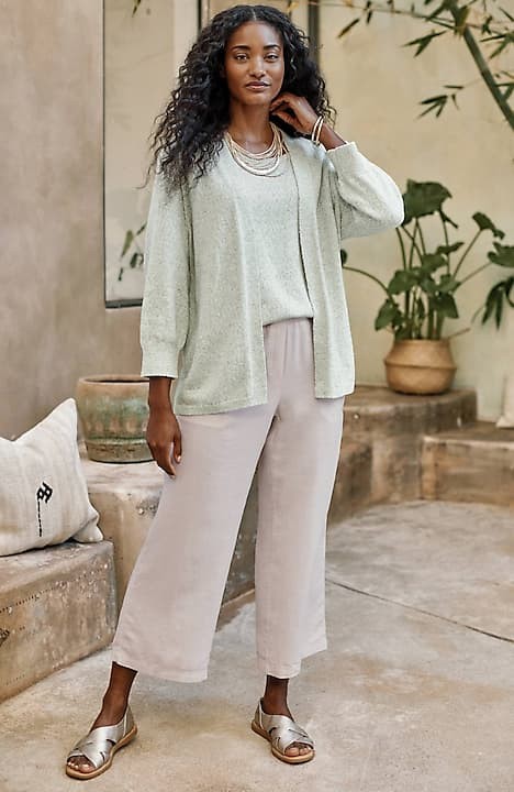 Pure Jill Relaxed Cropped Pants