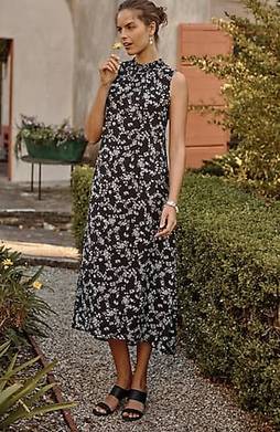 J.Jill - - J.Jill SAGE Pure Cotton Pocket Maxi Dress - Size 4/6 to 22 (US  XS to 2X)