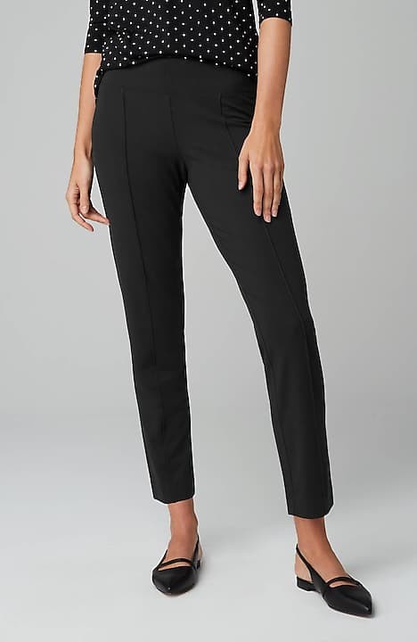 J.JILL Wearever Collection Smooth Fit Slim Ankle Black Pants Size XS