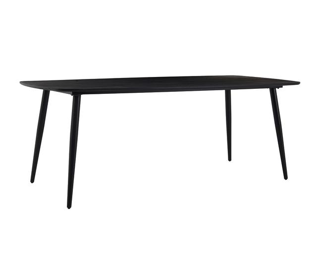 Mesa de comedor Sopra 200 cm pata negra - Negro