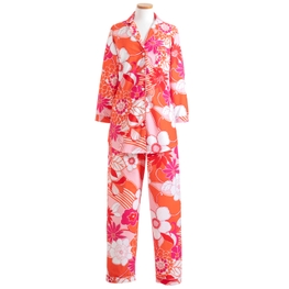 Far Out Floral Tangerine Pajama