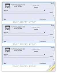 DLT803 Laser Top Blank Check Stock w/ 3 2/3" & 7.5" Voucher by Deluxe-Nebs 