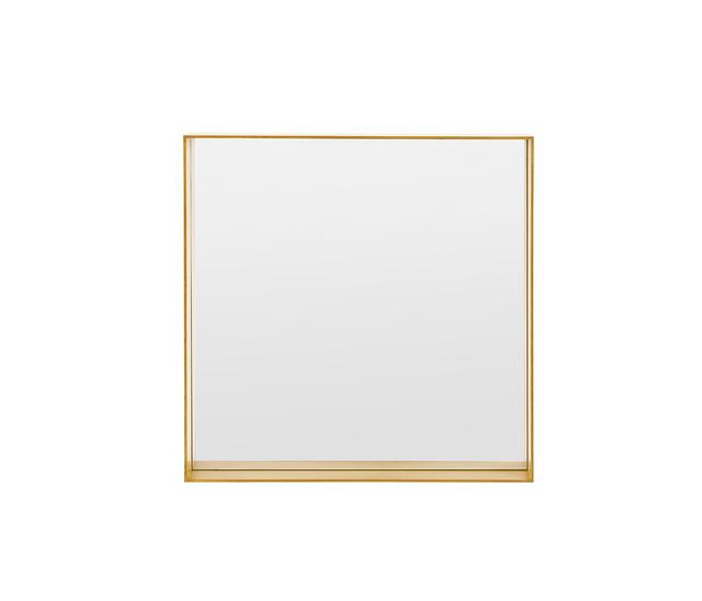 Espejo de pared cuadrado Lozano 60 cm - Dorado