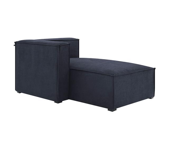 Chaise lounge brazo derecho Brera - Azul oscuro