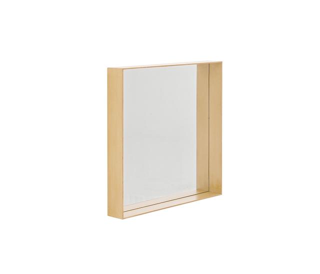 Espejo de pared cuadrado Lozano 60 cm - Dorado