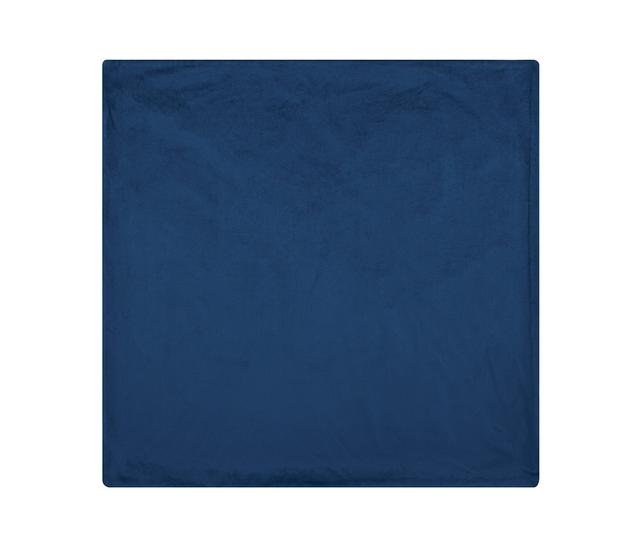 Funda para cojín de terciopelo Cachet 45 x 45 cm - Azul marino + Relleno para cojín 45x45 - Blanco
