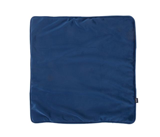 Funda de cojín de terciopelo 45 x 45 cm Tuxam - Azul marino