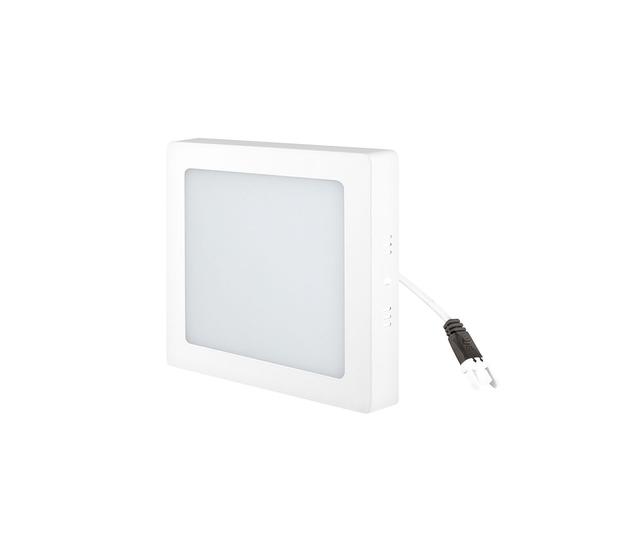 Luminario Vanguardia LED de sobreponer cuadrado, 24W, luz blanca 6500K - Blanco