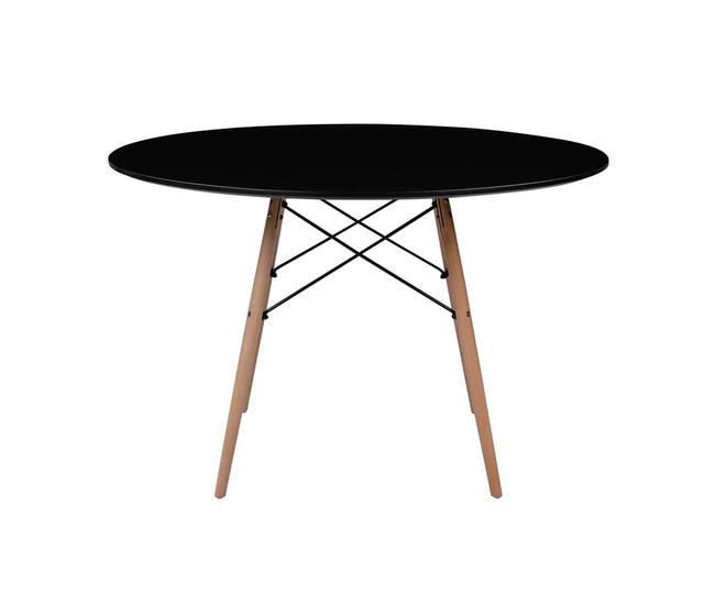 Mesa de comedor replica Eames 120cm - Negra