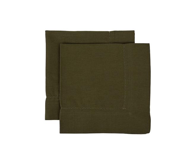 Pack 2 servilletas individuales 45 x 45 cm Yule - Verde