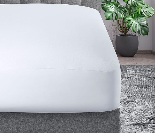 Protector de colchón de cajón ajustable queen size Dinant - Blanco