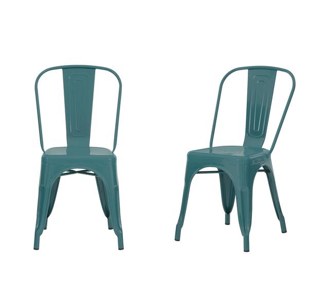 Set de 2 sillas Tolix - Azul