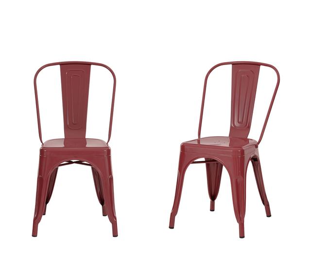 Set de 2 sillas Tolix - Rojo