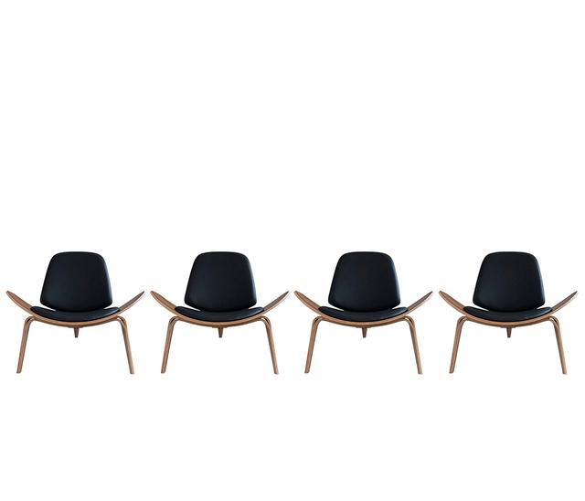 Set de 4 sillas Replica Wegner - Café