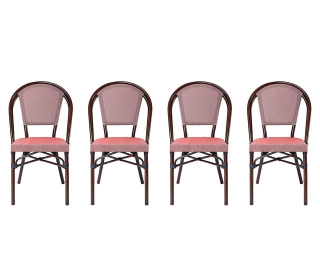 Set de 4 sillas Bistro - Rojo