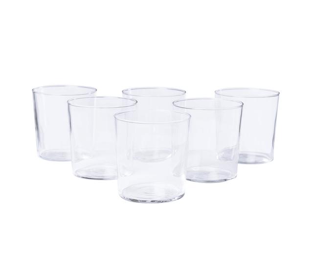 Set de 6 vasos Delit de 360ml - Transparente