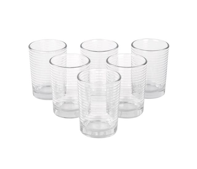 Set de 6 vasos Beily 250 ml - Transparente