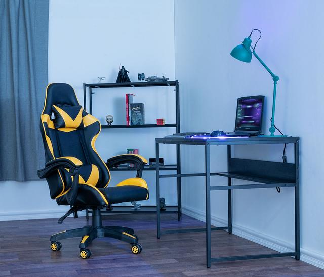 Silla gamer Figther - Amarillo