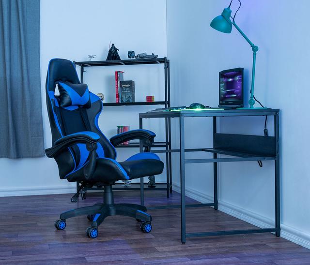 Silla gamer Figther - Azul