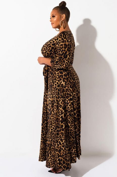 PLUS ITS THE ONE EVERY OCCASION LEOPARD MAXI DRESS