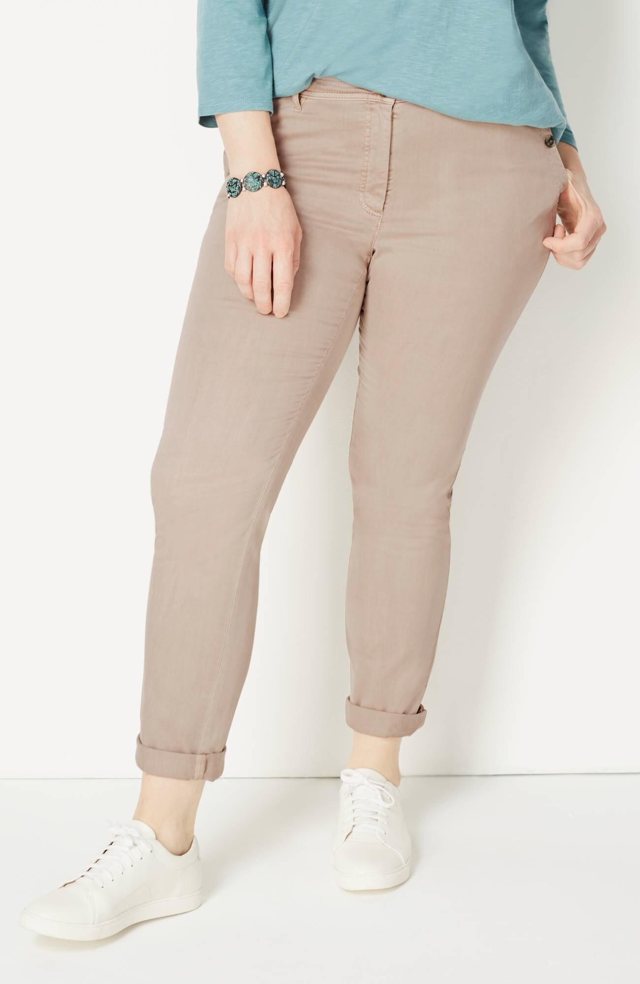 discount 82% White M slim WOMEN FASHION Trousers Chino trouser Skinny Benetton Chino trouser 