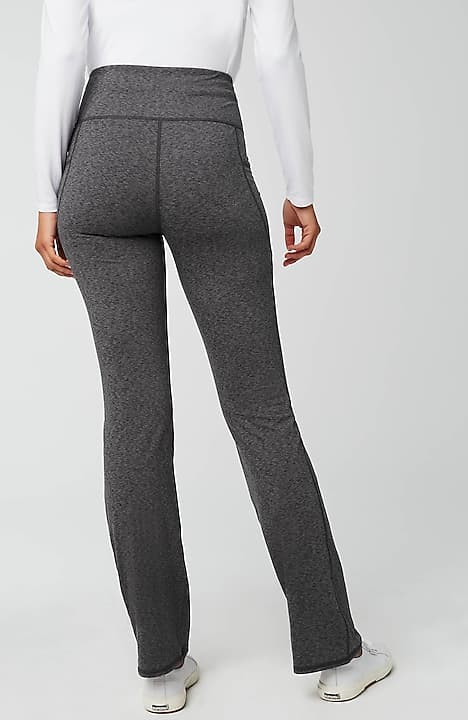  2 Back Pockets,Womens Bootcut Yoga Pants Flare Workout Pants,31,Charcoal,Size  XS