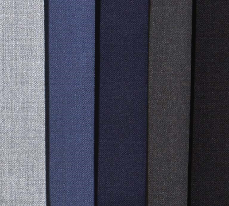 Variations in Tie-Bar Wool Dress Pants