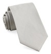 Solid Texture Silver Tie
