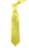 Solid Satin Yellow Tie