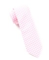 Novel Gingham Pink Tie