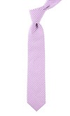 Petite Gingham Plum Tie